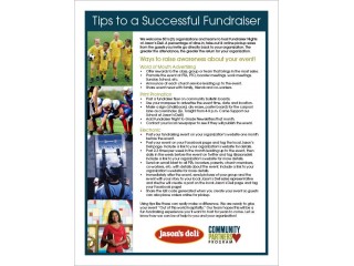 Fundraiser Success Tips