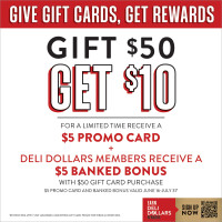 Spring Gift Card Promo Floor Sticker