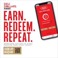 Deli Dollars Floor Sticker